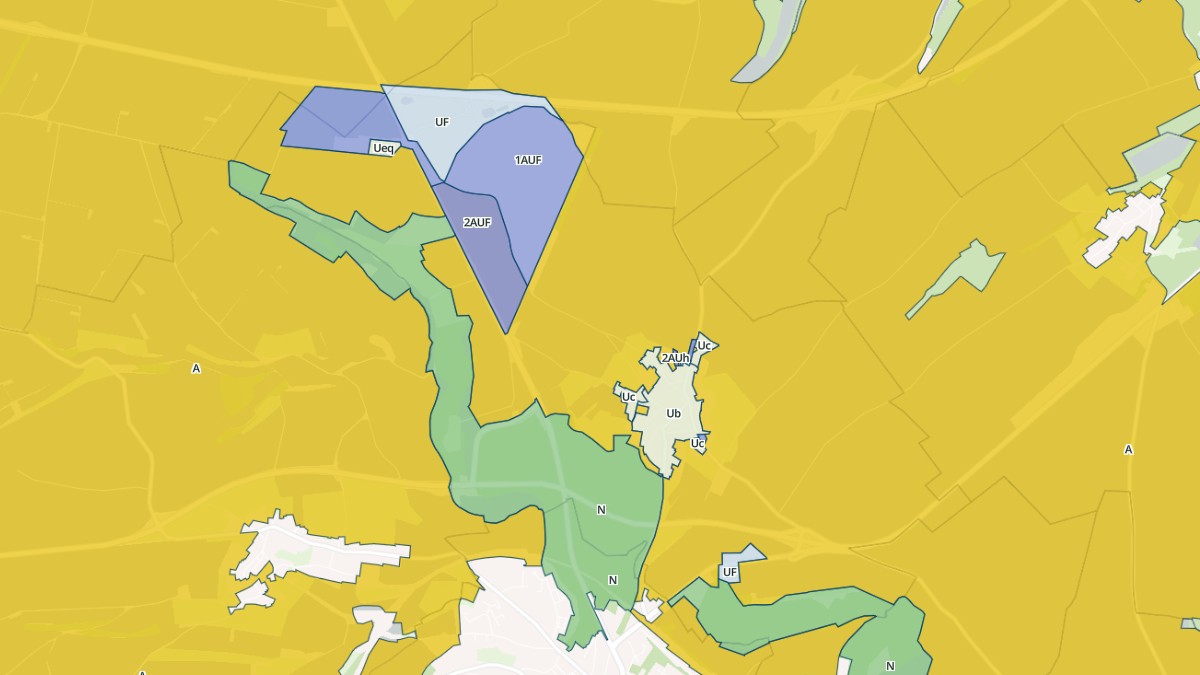 Aperçu cartographique de Croixrault, centré sur la commune