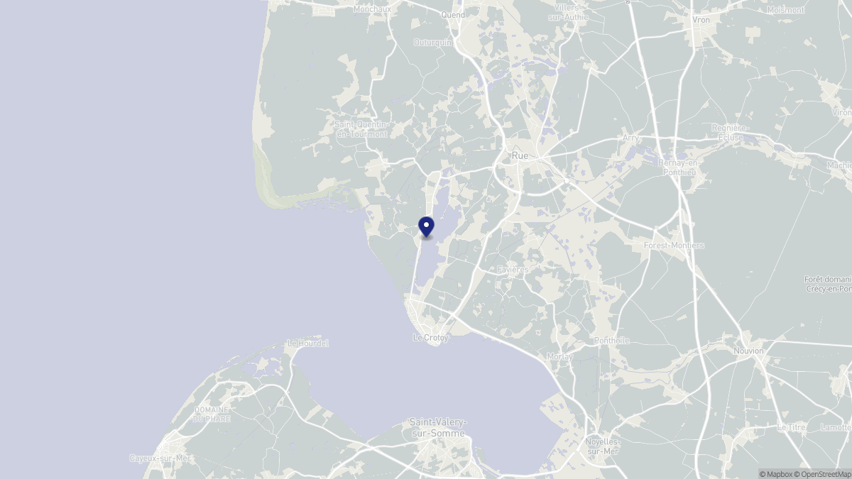 Aperçu cartographique de Le Crotoy, centré sur la commune
