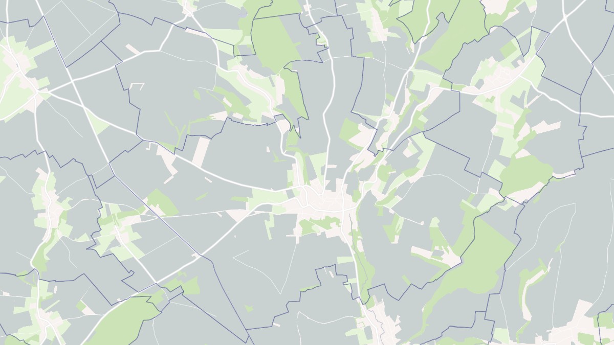 Aperçu cartographique de Domart-en-Ponthieu, centré sur la commune