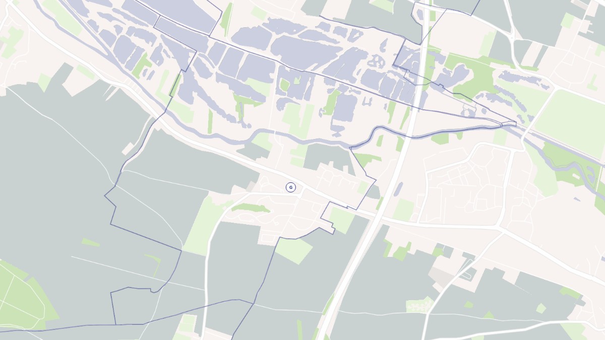 Aperçu cartographique de Dreuil-lès-Amiens, centré sur la commune