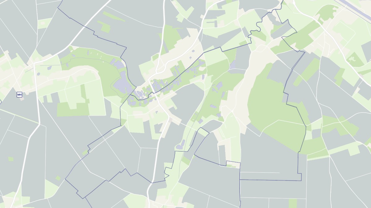 Aperçu cartographique de Estrébœuf, centré sur la commune