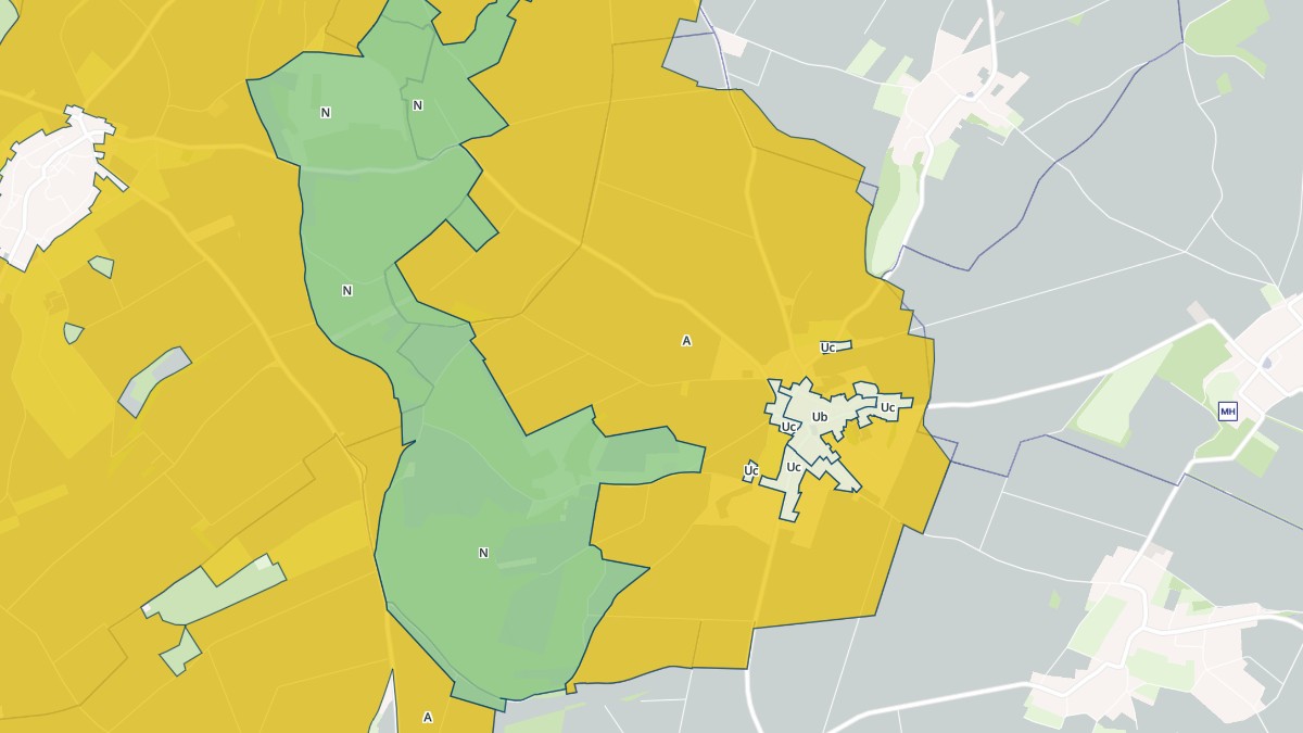 Aperçu cartographique de Fluy, centré sur la commune