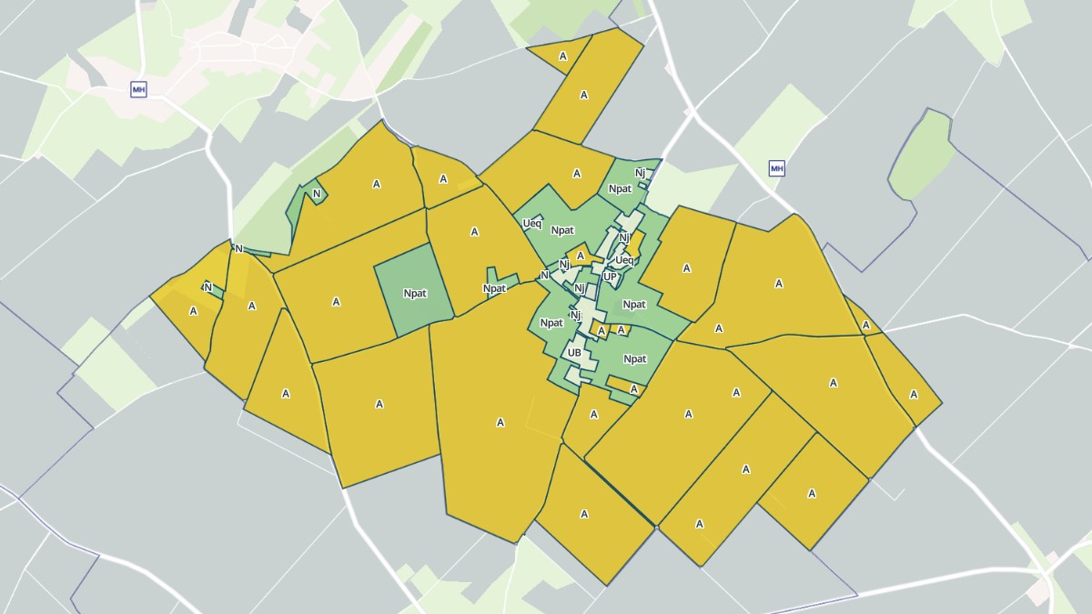 Aperçu cartographique de Fresnoy-Andainville, centré sur la commune