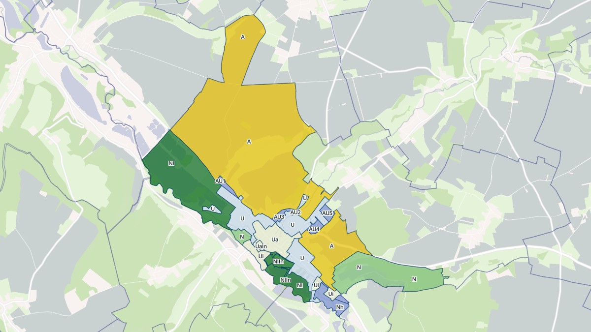 Aperçu cartographique de Gamaches, centré sur la commune