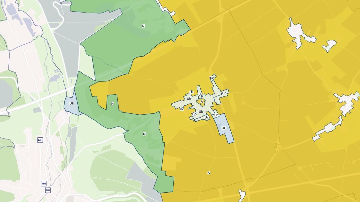 Aperçu cartographique de Gauville, centré sur la commune