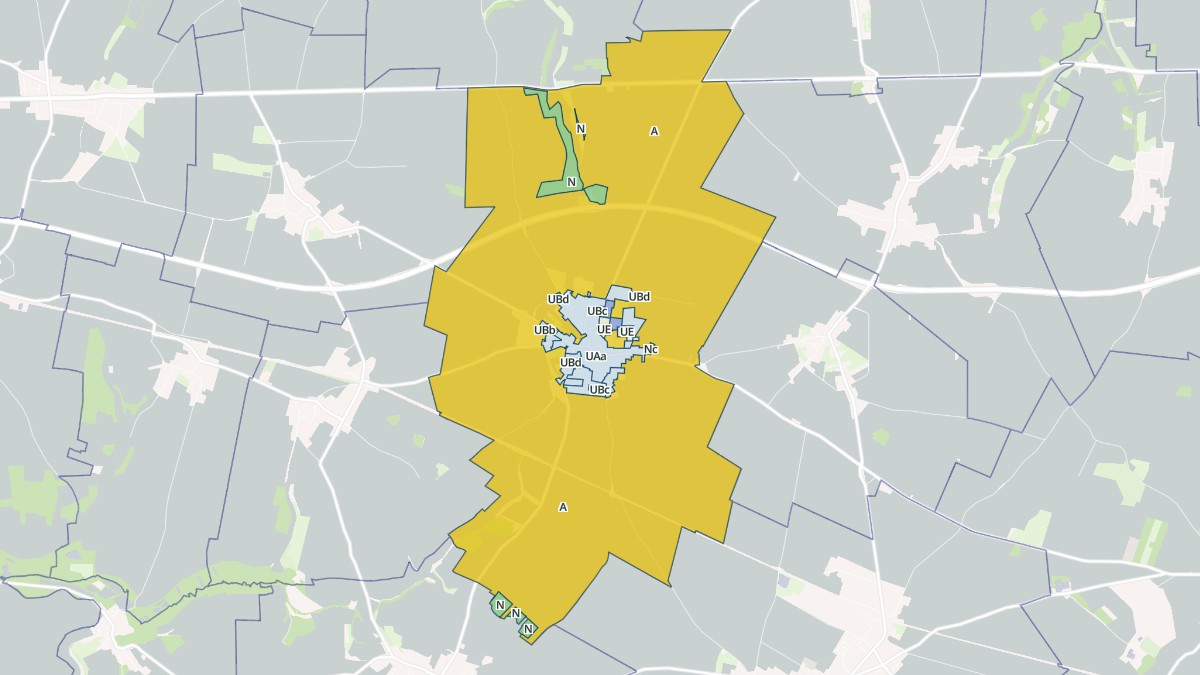 Aperçu cartographique de Harbonnières, centré sur la commune
