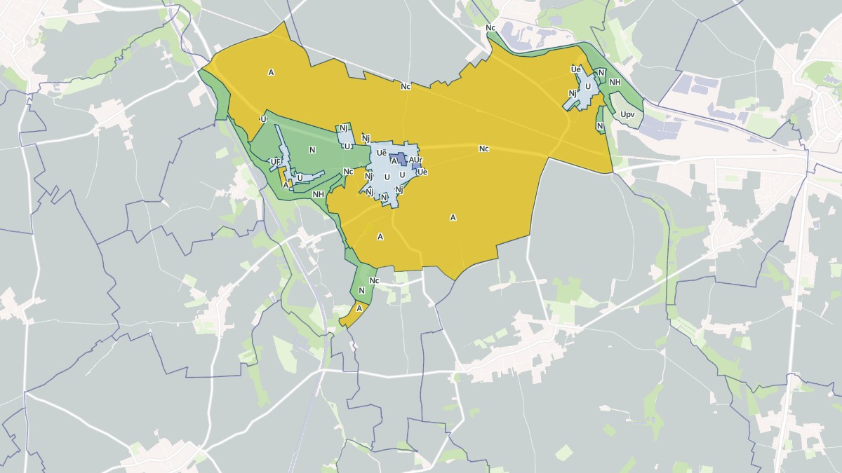 Aperçu cartographique de Hombleux, centré sur la commune