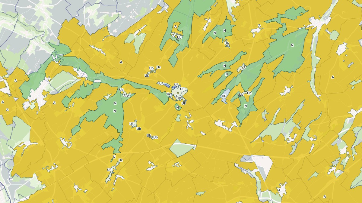 Aperçu cartographique de Hornoy-le-Bourg, centré sur la commune