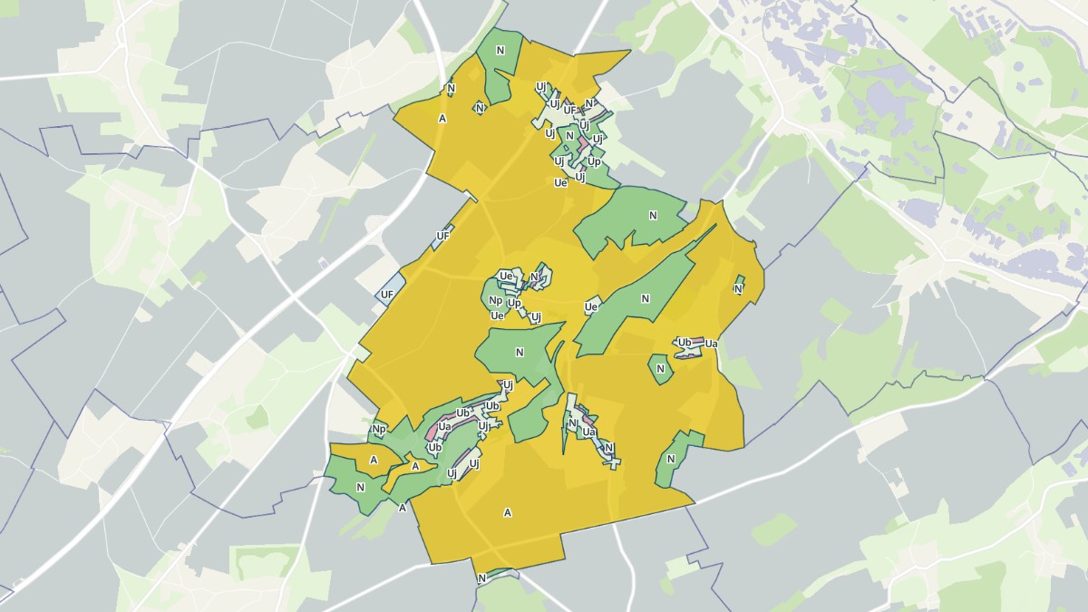 Aperçu cartographique de Huchenneville, centré sur la commune