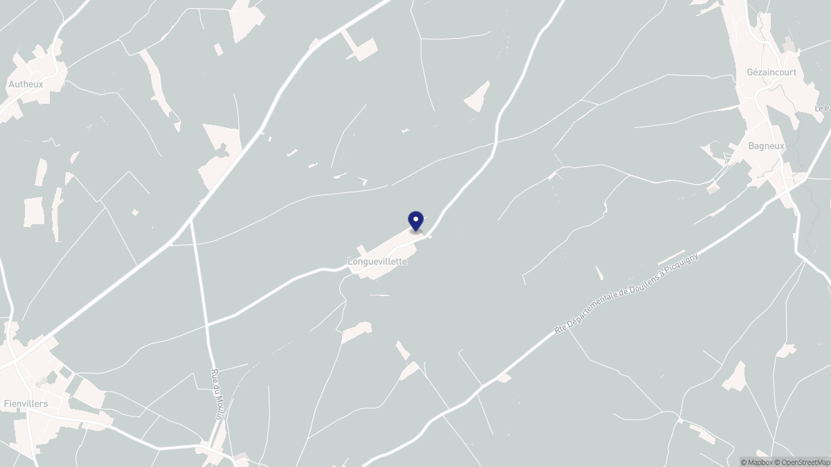 Aperçu cartographique de Longuevillette, centré sur la commune