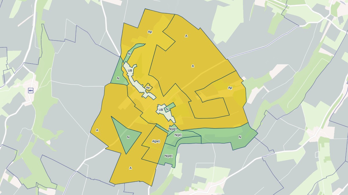 Aperçu cartographique de Maizicourt, centré sur la commune