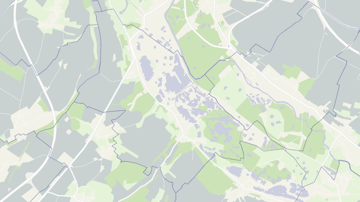 Aperçu cartographique de Mareuil-Caubert, centré sur la commune