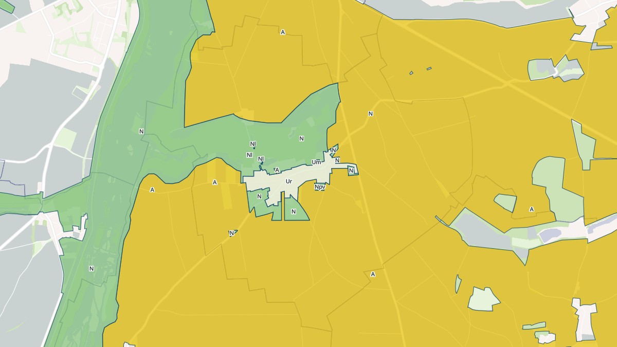 Aperçu cartographique de Mesnil-Bruntel, centré sur la commune