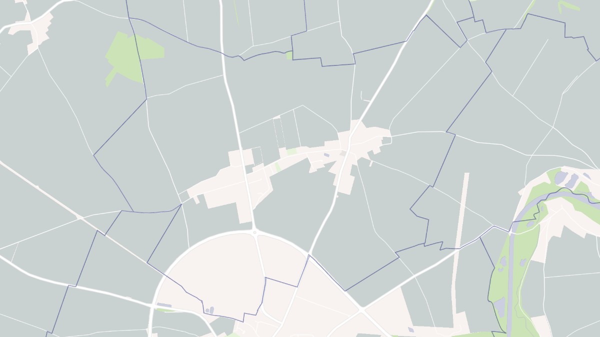 Aperçu cartographique de Mesnil-Saint-Nicaise, centré sur la commune