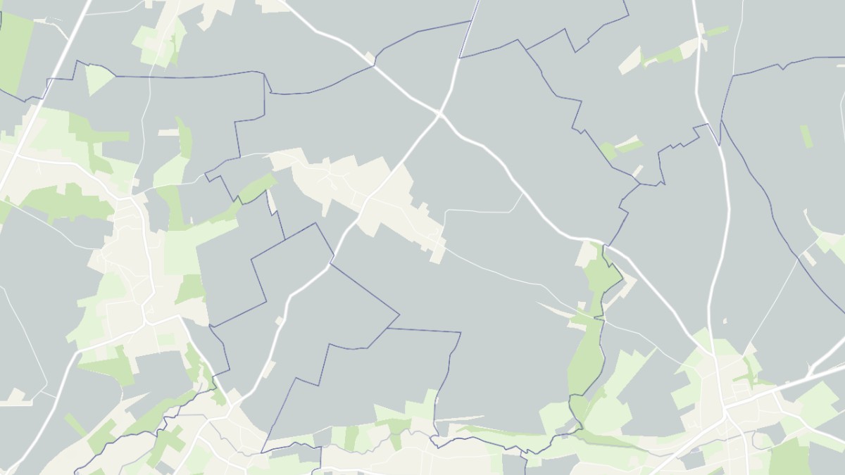 Aperçu cartographique de Millencourt-en-Ponthieu, centré sur la commune