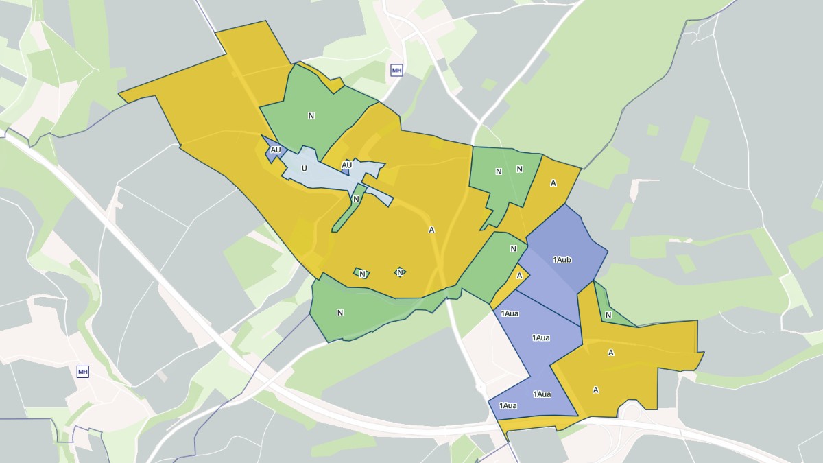Aperçu cartographique de Mouflers, centré sur la commune