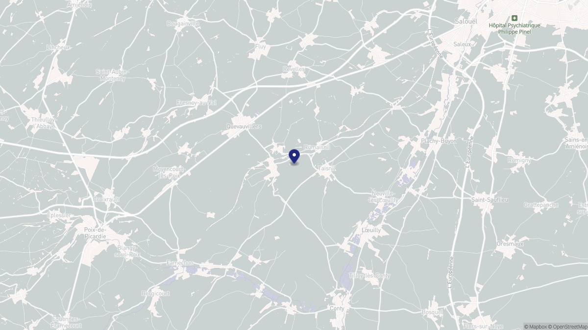 Aperçu cartographique de Namps-Maisnil, centré sur la commune