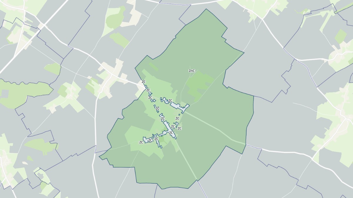 Aperçu cartographique de Noyelles-en-Chaussée, centré sur la commune