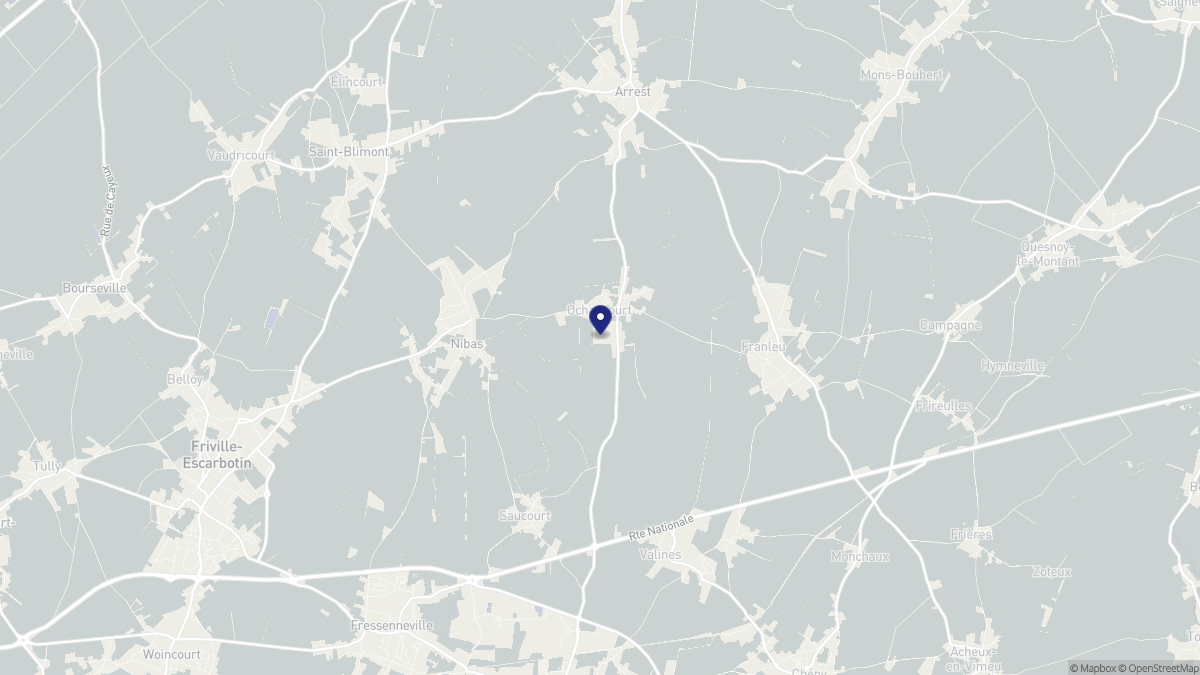Aperçu cartographique de Ochancourt, centré sur la commune