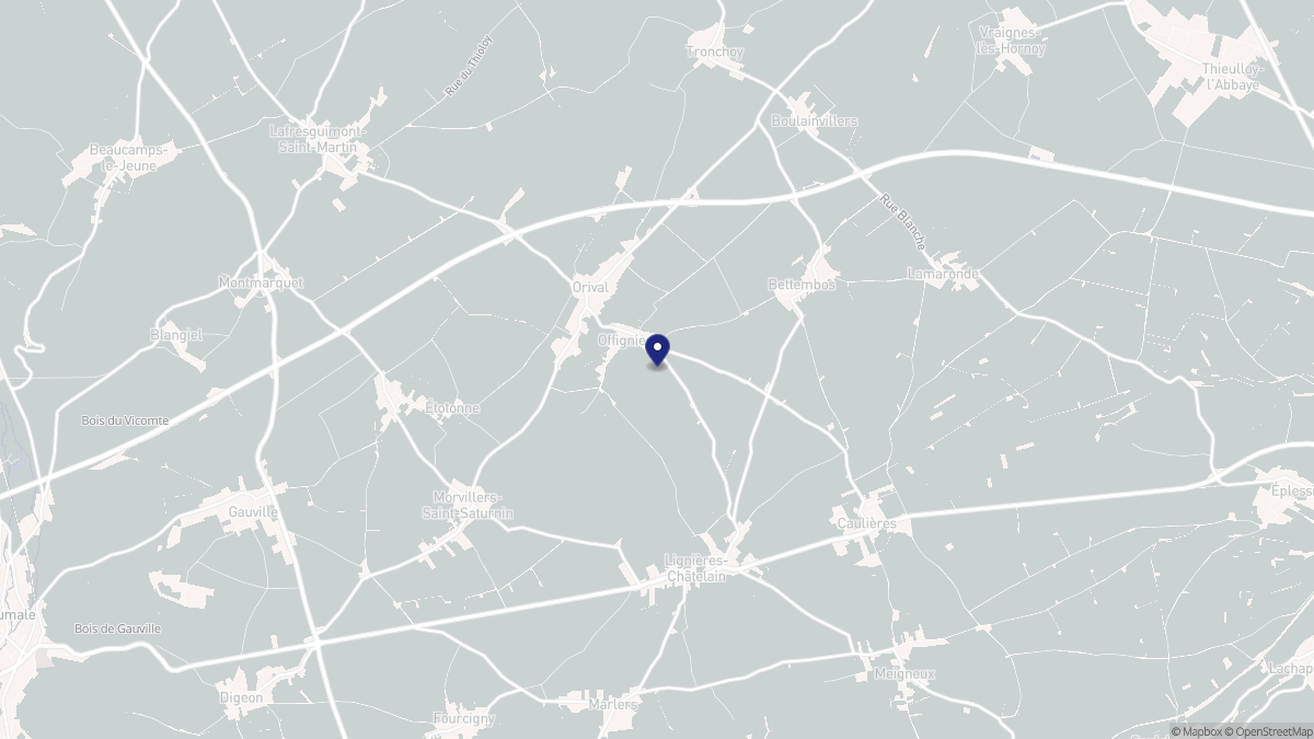 Aperçu cartographique de Offignies, centré sur la commune