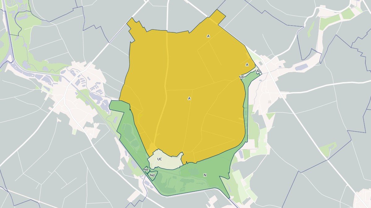 Aperçu cartographique de Offoy, centré sur la commune