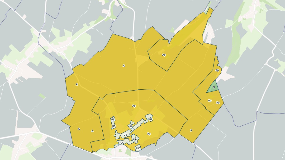 Aperçu cartographique de Prouville, centré sur la commune