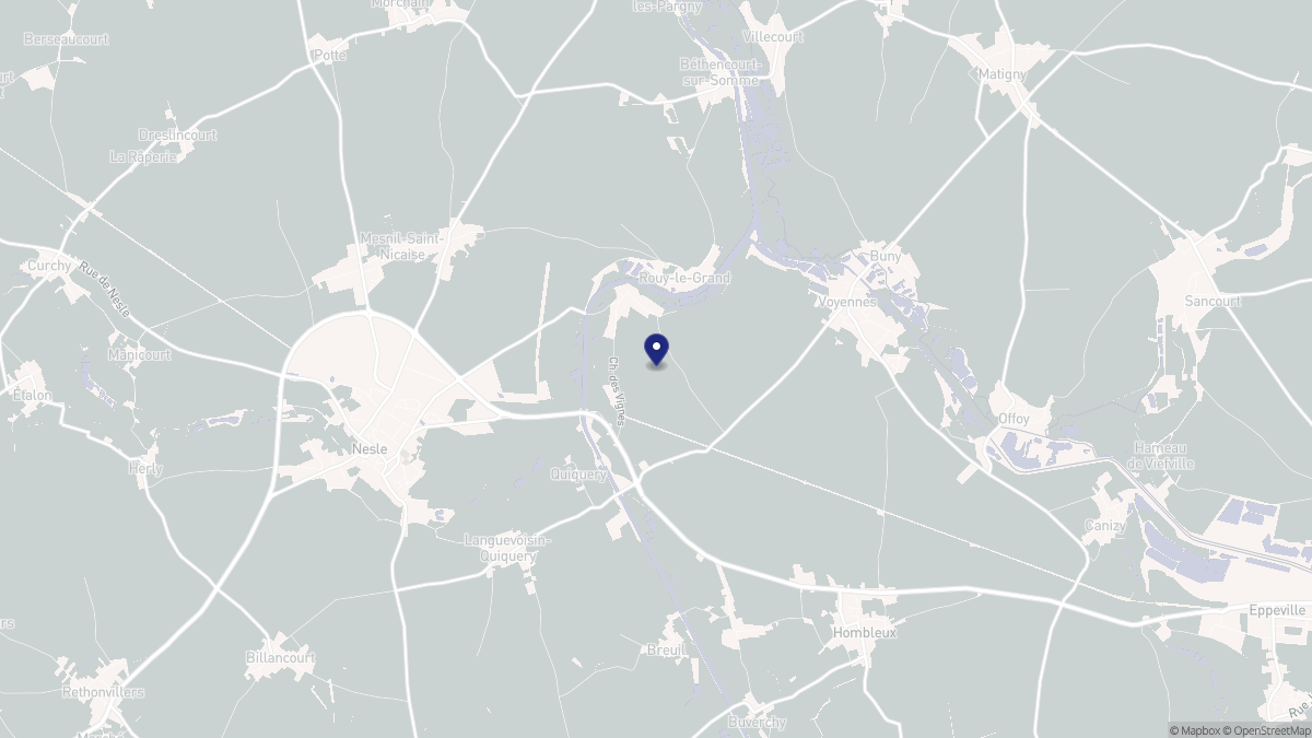 Aperçu cartographique de Rouy-le-Petit, centré sur la commune