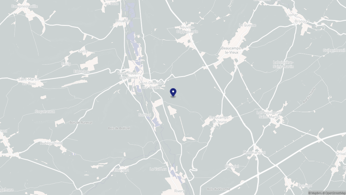 Aperçu cartographique de Saint-Germain-sur-Bresle, centré sur la commune