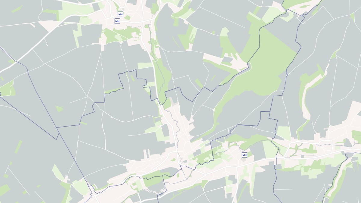 Aperçu cartographique de Saint-Léger-lès-Domart, centré sur la commune