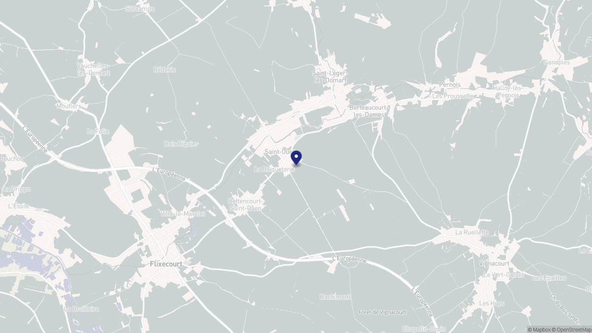 Aperçu cartographique de Saint-Ouen, centré sur la commune