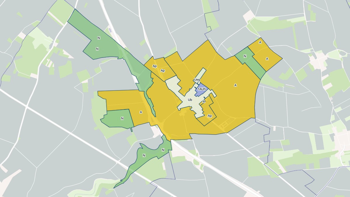 Aperçu cartographique de Saint-Vaast-en-Chaussée, centré sur la commune