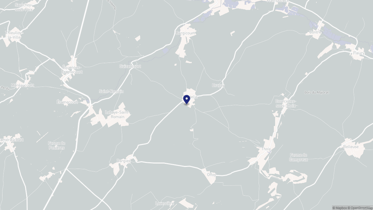 Aperçu cartographique de Sentelie, centré sur la commune