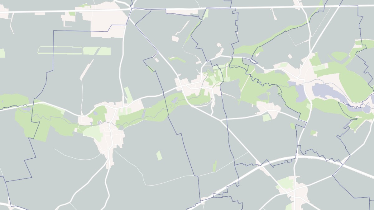 Aperçu cartographique de Tertry, centré sur la commune
