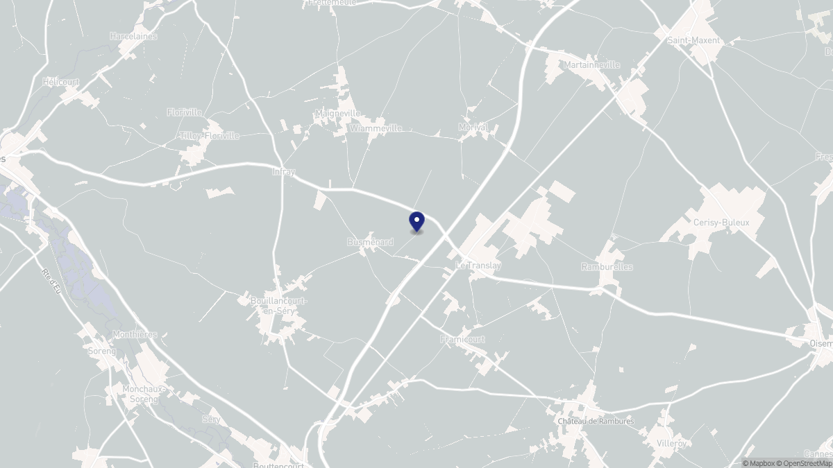 Aperçu cartographique de Le Translay, centré sur la commune