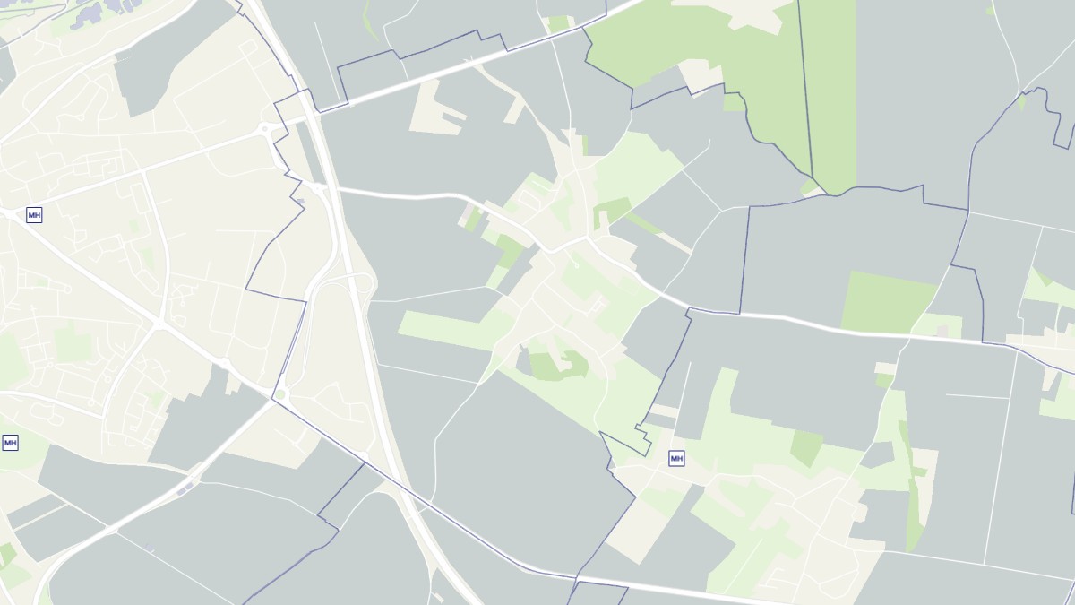 Aperçu cartographique de Vauchelles-les-Quesnoy, centré sur la commune