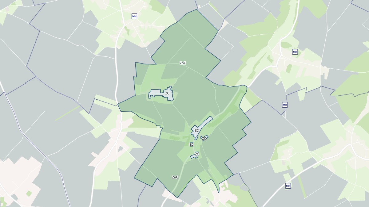 Aperçu cartographique de Vaux-Marquenneville, centré sur la commune