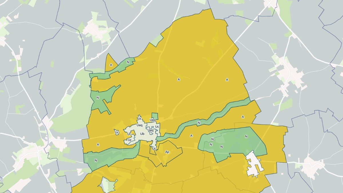 Aperçu cartographique de Warloy-Baillon, centré sur la commune