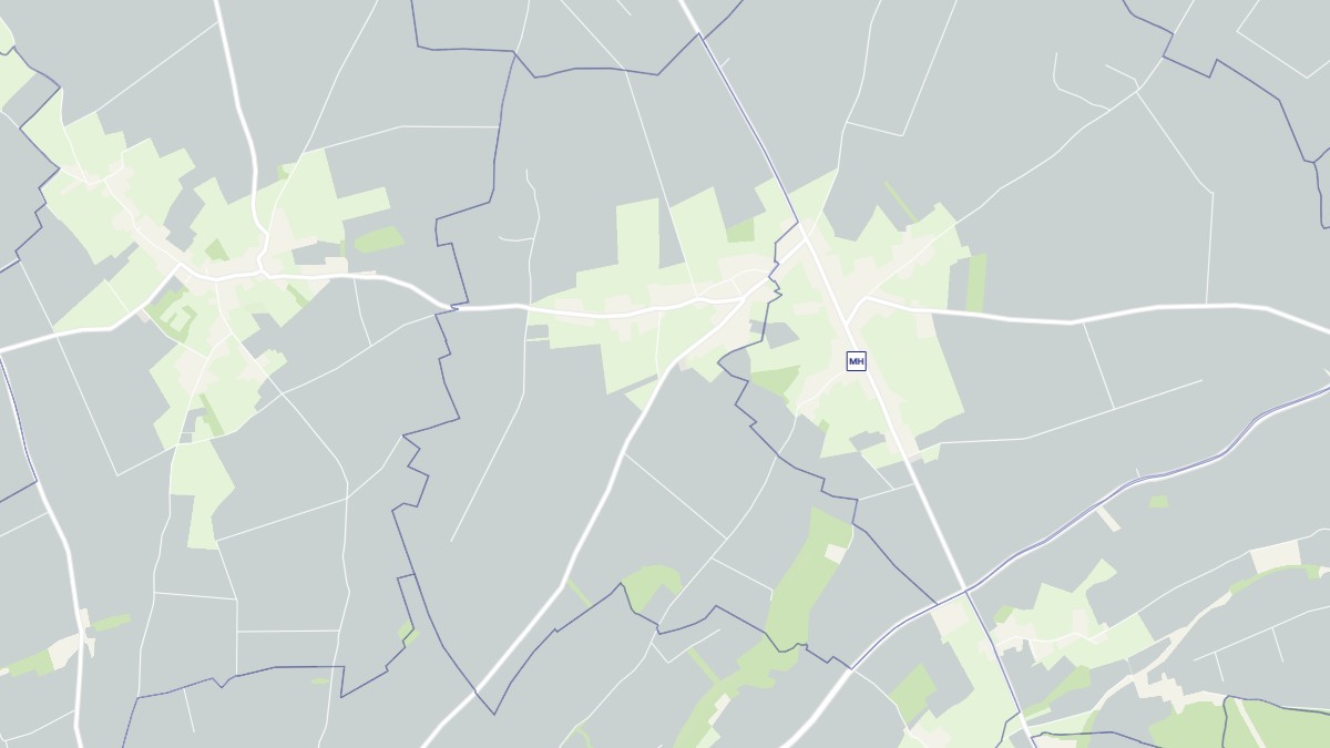 Aperçu cartographique de Yvrencheux, centré sur la commune