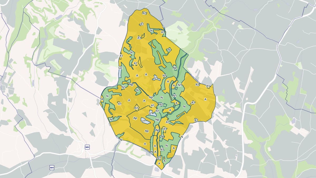 Aperçu cartographique de Andillac, centré sur la commune