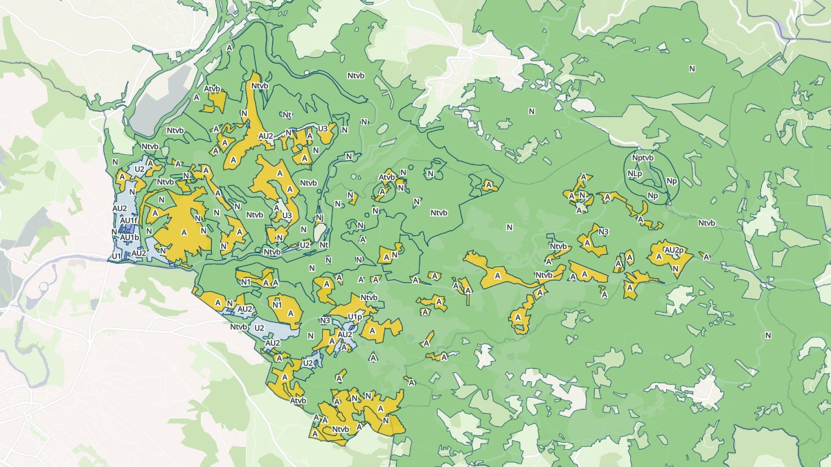 Aperçu cartographique de Burlats, centré sur la commune