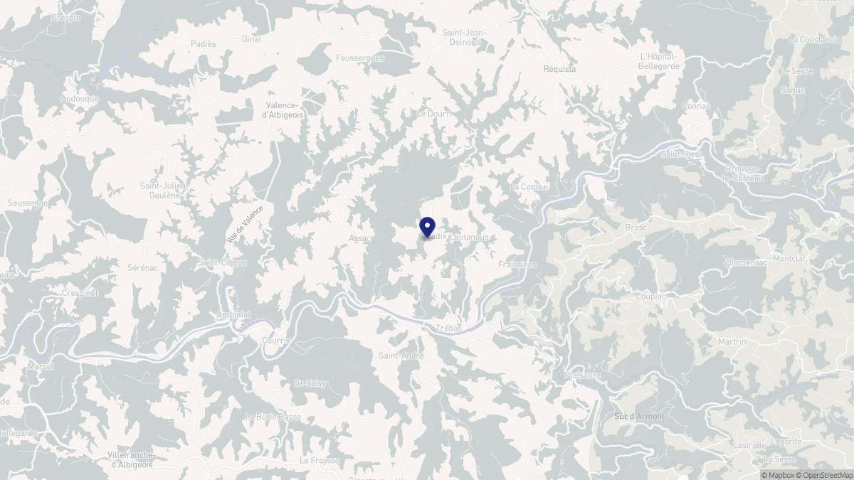 Aperçu cartographique de Cadix, centré sur la commune