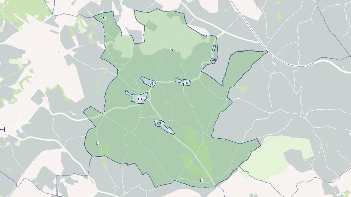 Aperçu cartographique de Castanet, centré sur la commune