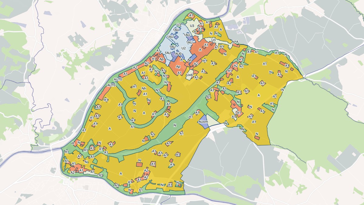 Aperçu cartographique de Coufouleux, centré sur la commune