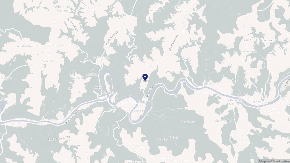 Aperçu cartographique de Courris, centré sur la commune