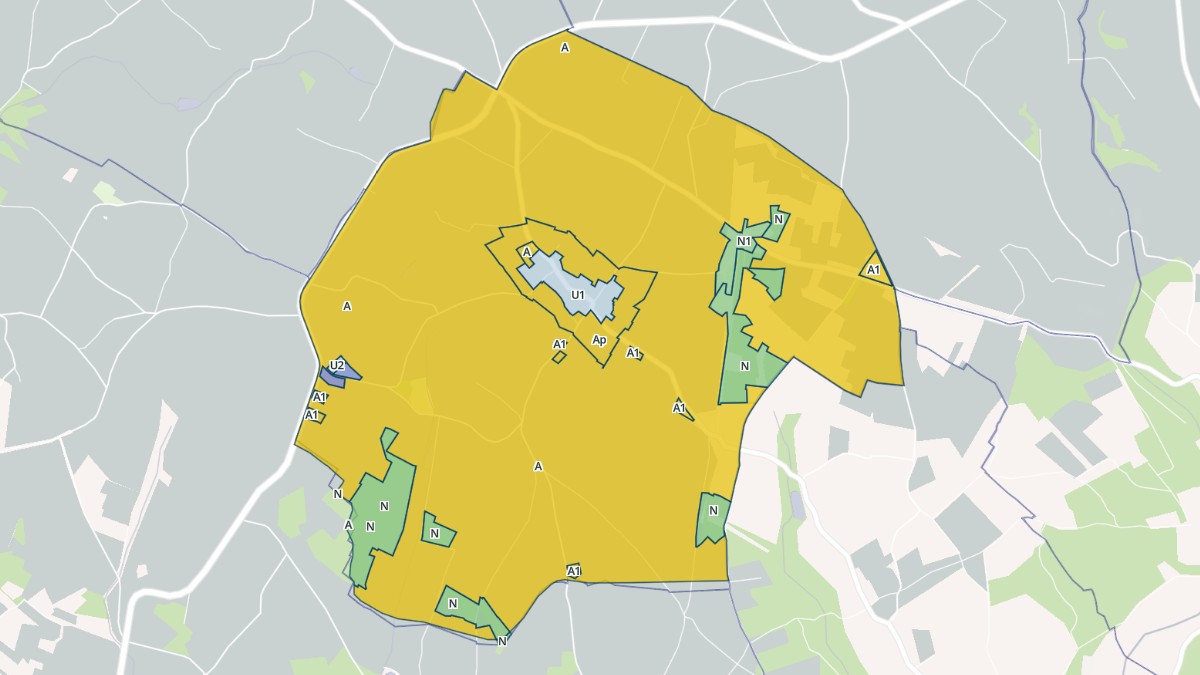 Aperçu cartographique de Donnazac, centré sur la commune