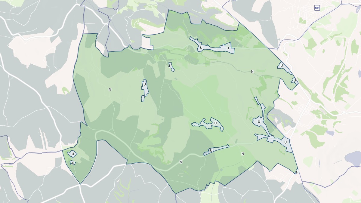 Aperçu cartographique de Labastide-Gabausse, centré sur la commune