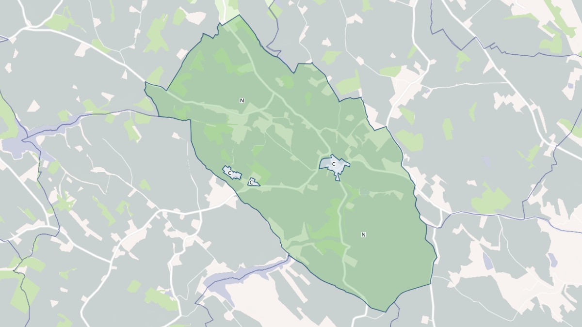 Aperçu cartographique de Lacougotte-Cadoul, centré sur la commune