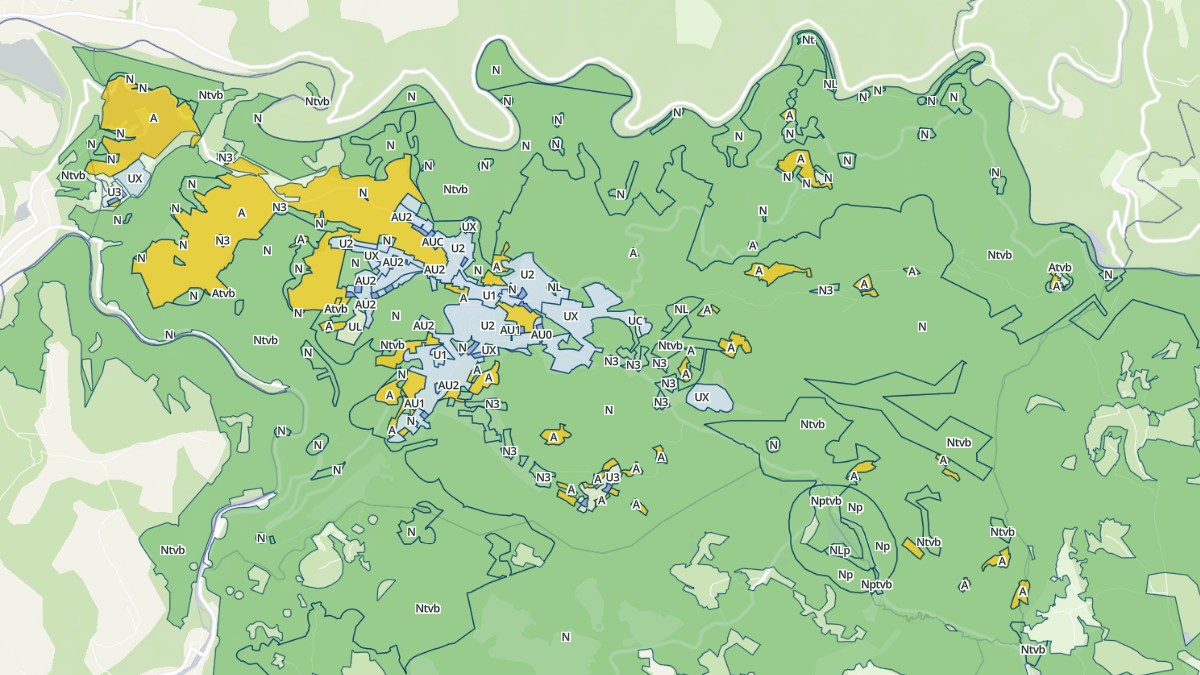 Aperçu cartographique de Lacrouzette, centré sur la commune