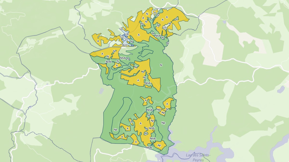 Aperçu cartographique de Lasfaillades, centré sur la commune