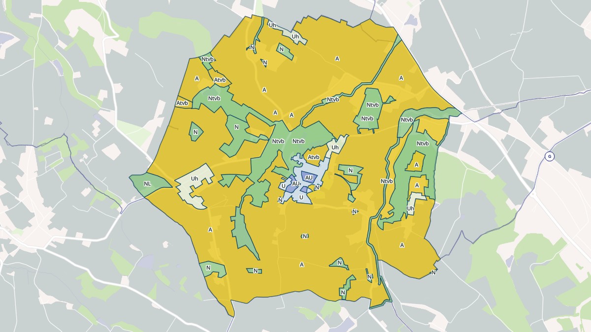 Aperçu cartographique de Lugan, centré sur la commune